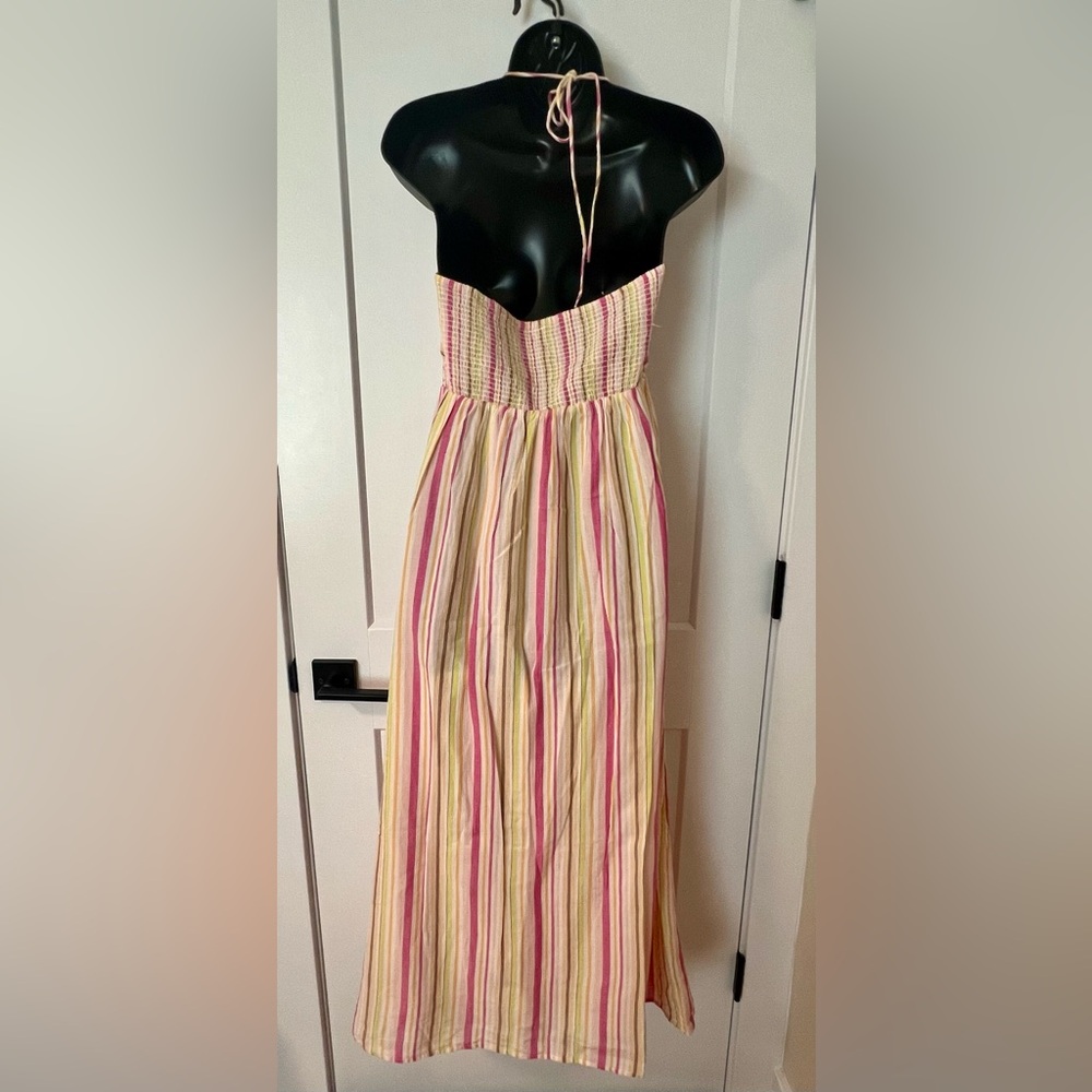 Old Navy Pink and Green Sleeveless Maxi Dress - Picture 2 of 4